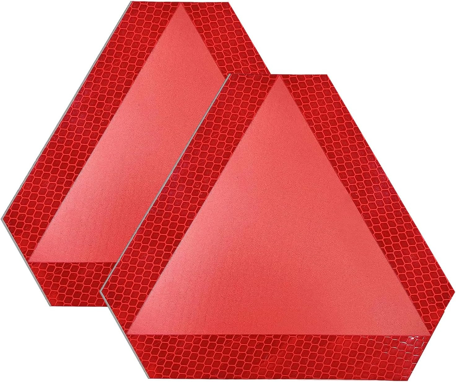 2 Pack Slow Moving Vehicle Triangle Sticker,8 X 7 Inch Diamond Grade Reflective.
