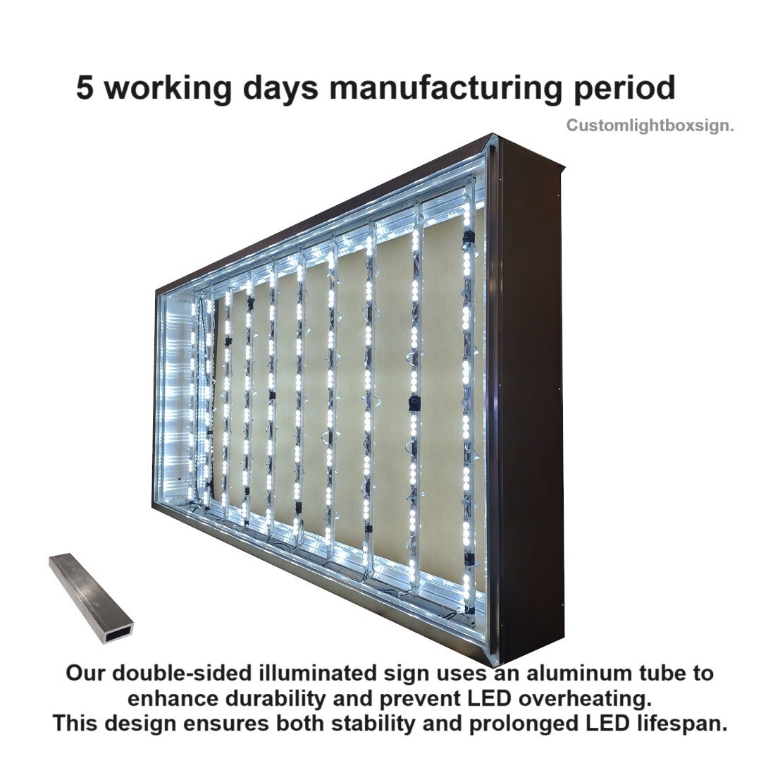 Outdoor Double sided LED LIGHT BOX SIGN,