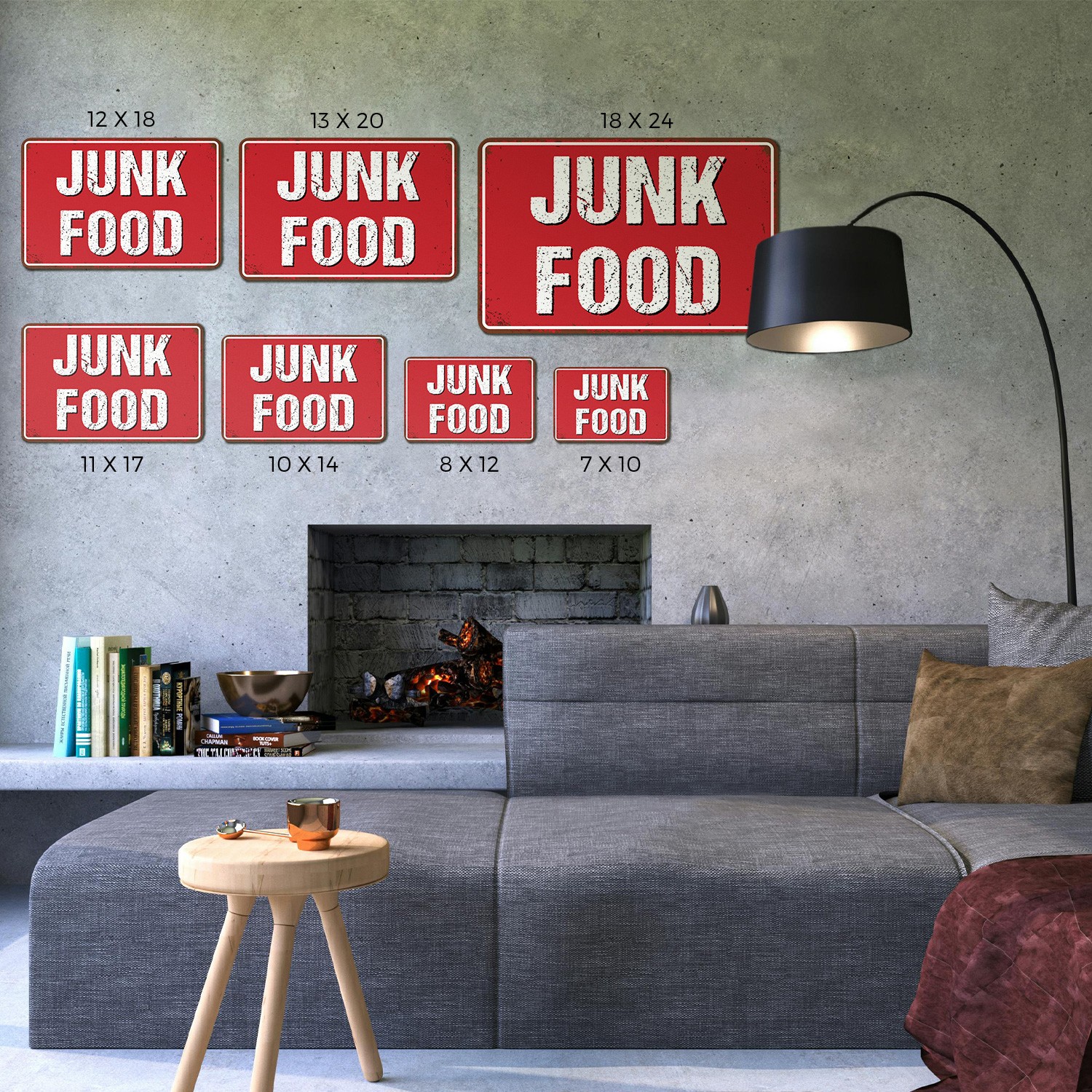 Junk Food Street Sign Cheat Day Starts Here Durable Perfect for Kitchens Dorms