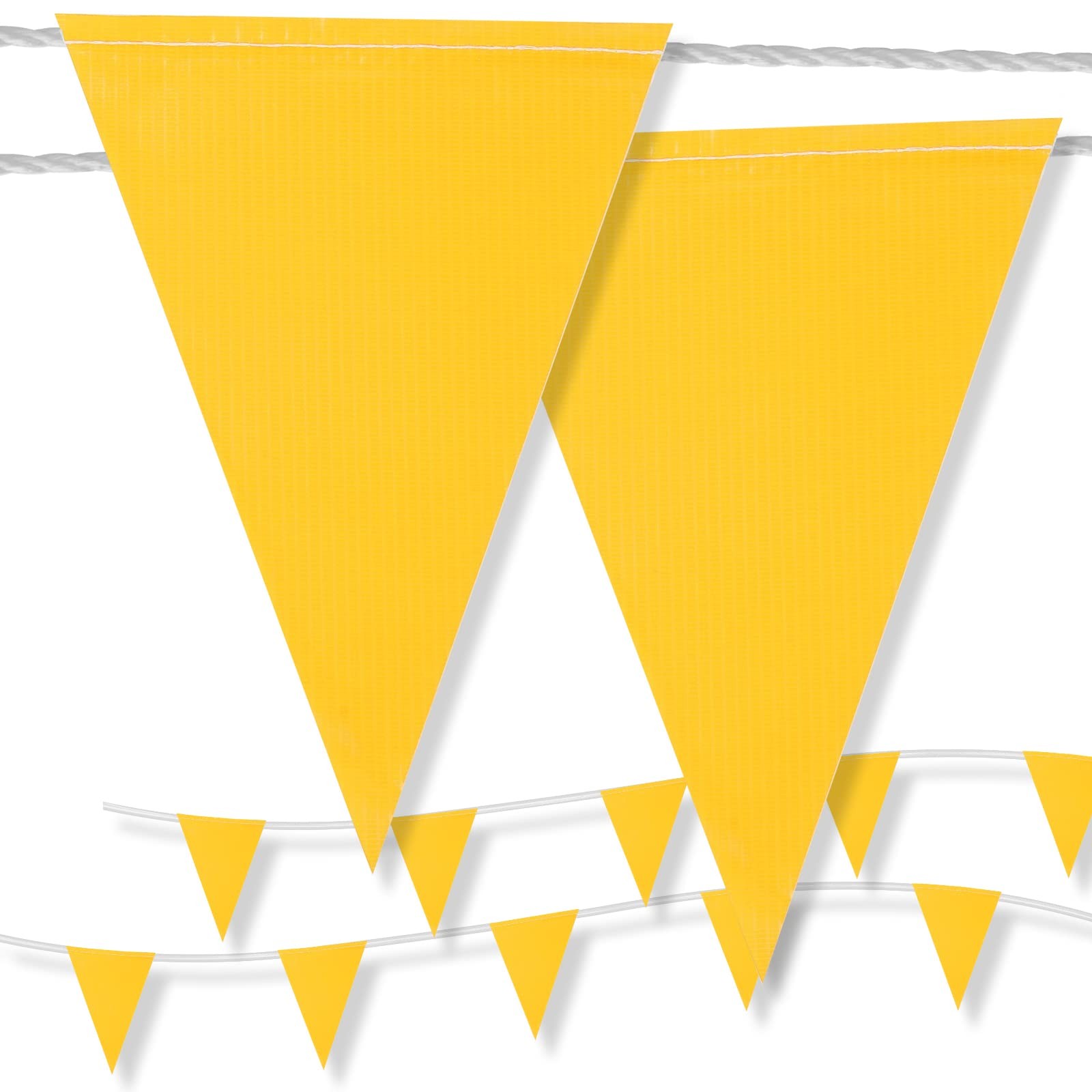 Pennant Banner Flag 100ft 7x10inch Multicolor 45 Pennants – Warning