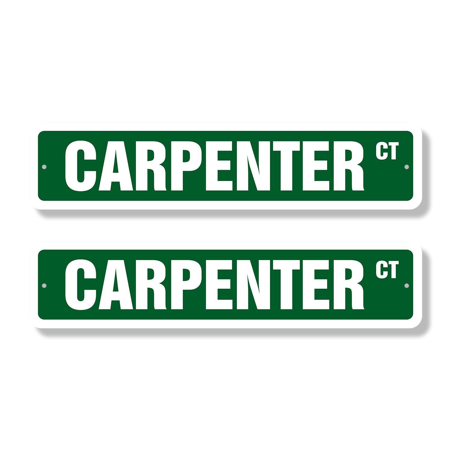 CARPENTER Street Sign (2 Pack) carpentry craftsman woodworker cabinetmaker