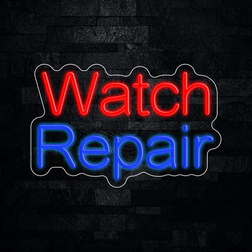 Watch Repair LED Neon Sign 17″L x 11″H #33529