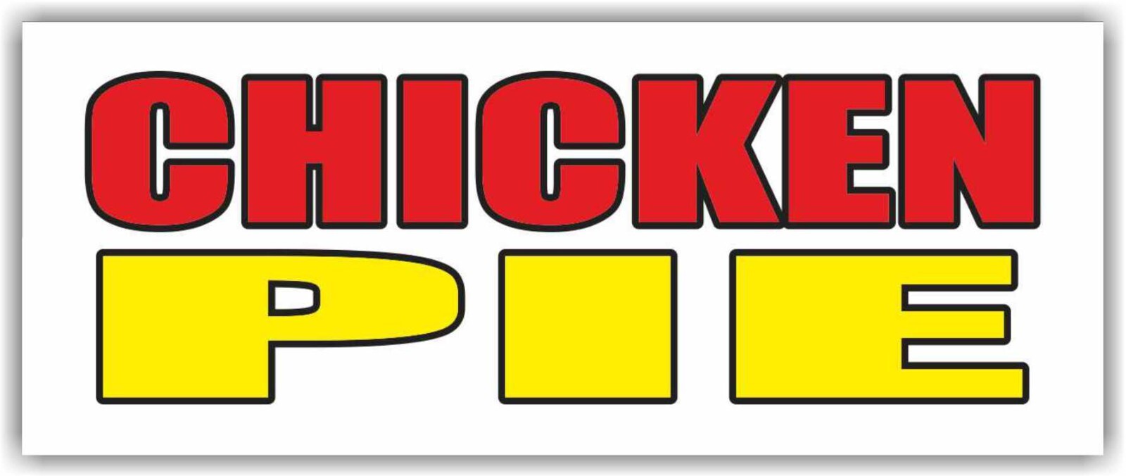 CHICKEN PIE Advertising Banner Vinyl Mesh Sign Butcher Steak Beef FRESH MEATS