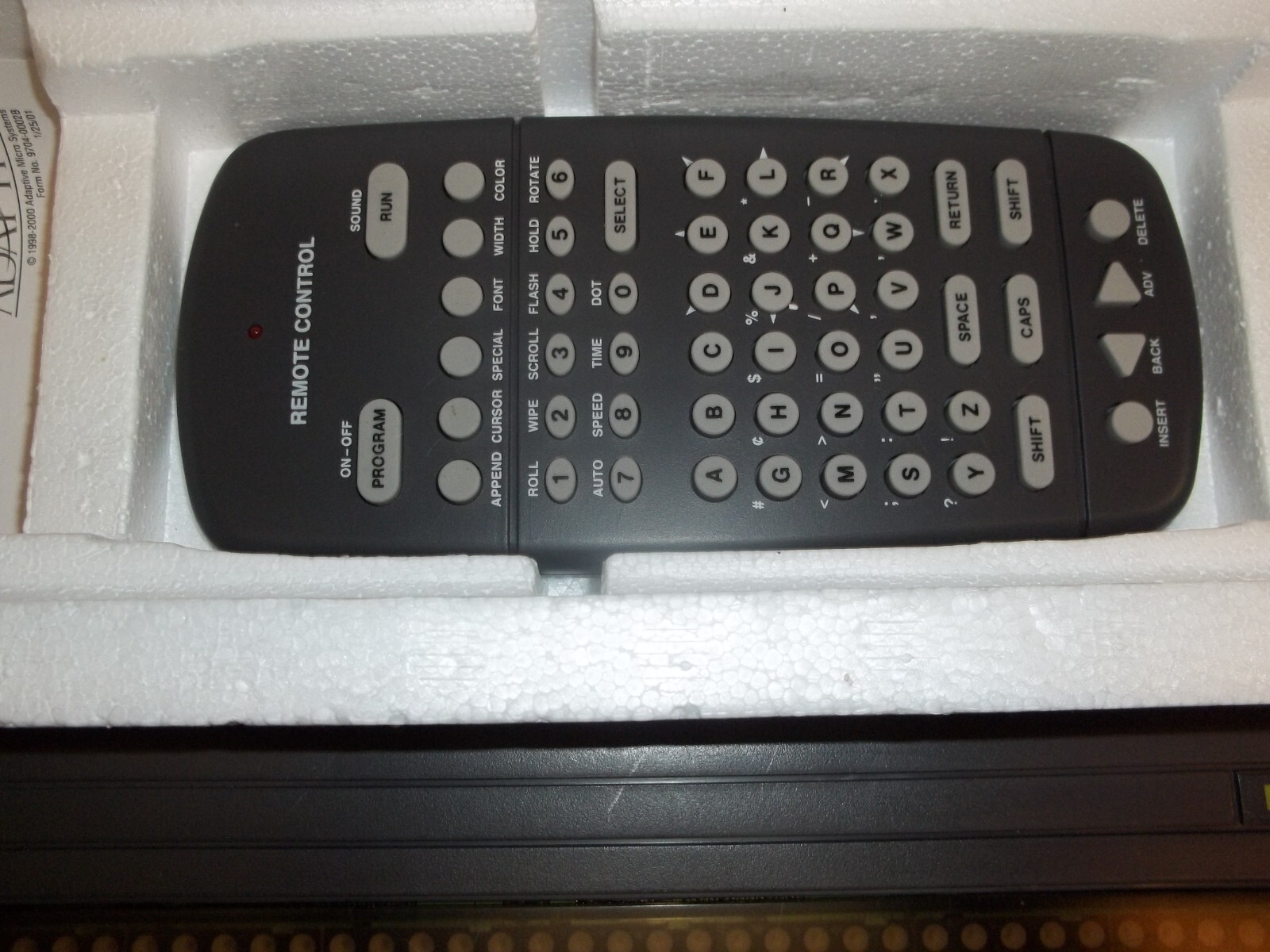 ALPHA 215C PROGRAMMABLE COLOR MESSAGE BOARD DISPLAY REMOTE CONTROLLED (690)