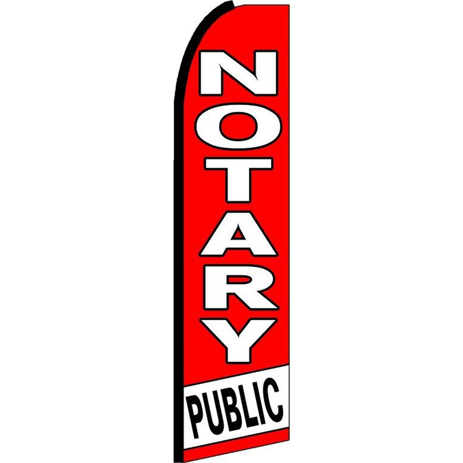 Notary Public 2 1/2 ft X 11 1/2 ft Windless Flag