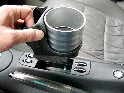 ALCABO Drink Holder Black with Ring and Cup for Porsche 996/986 Left-Hand Drive