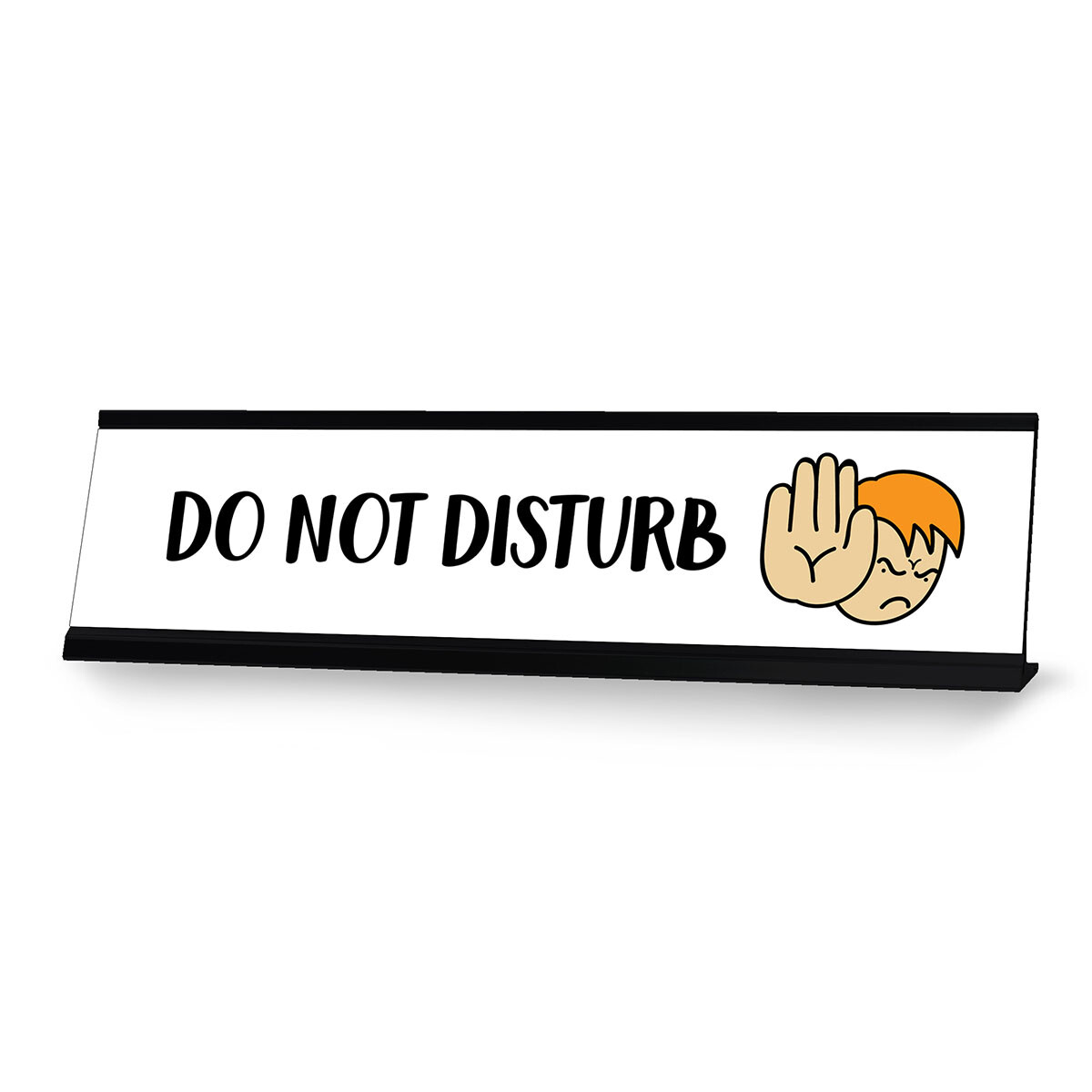 Do Not Disturb Stick People Desk Sign, Novelty Nameplate (2 x 8″)