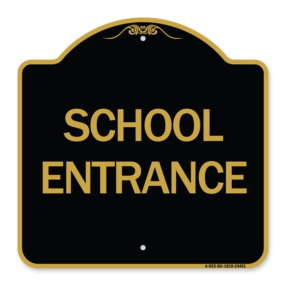 Designer Series – School Entrance Heavy Gauge Aluminum Architectural Sign
