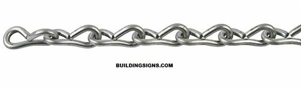 #16 Single Jack Chain, Bright Galvanized (15 FEET)-REF24-1027