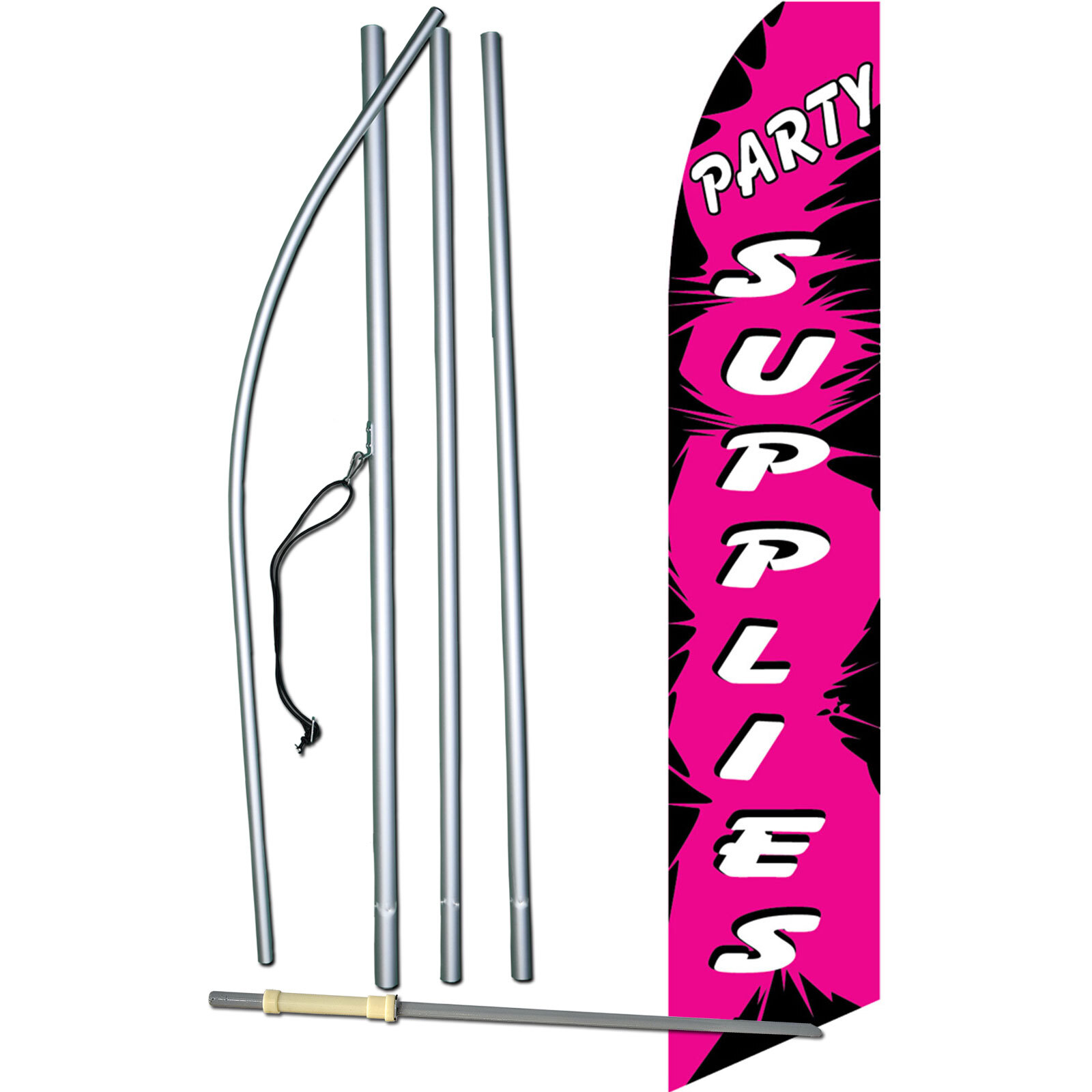 Party Supplies Complete Swooper Flag Bundle