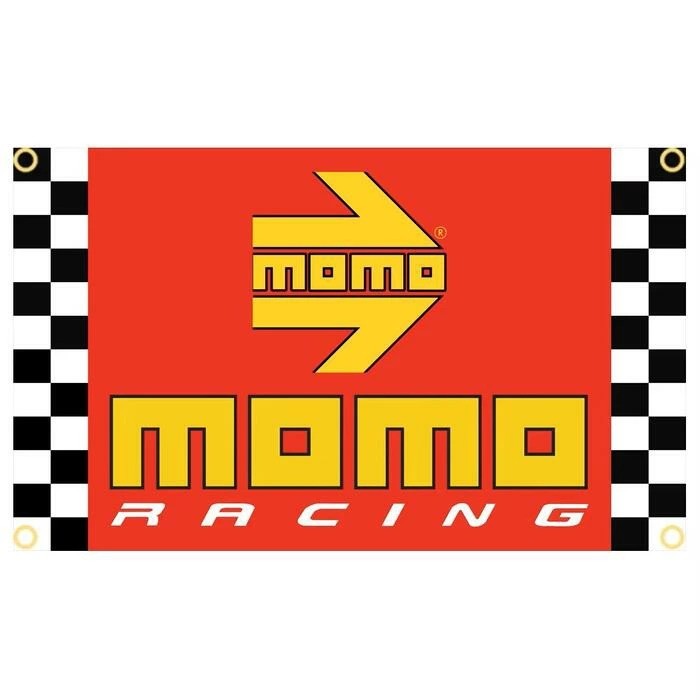 MOMO Checker 150cm x 90cm Tapestry Flag Banner Garage Sign JDM #1664
