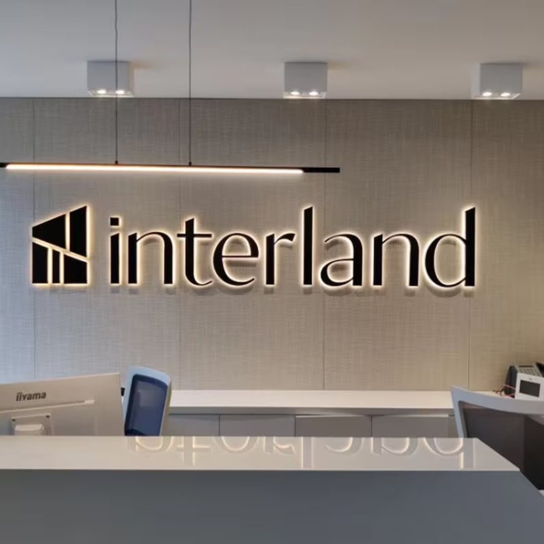 3D Metal Letter Signage LED Backlit Business Company Custom Logo Outdoor Signs