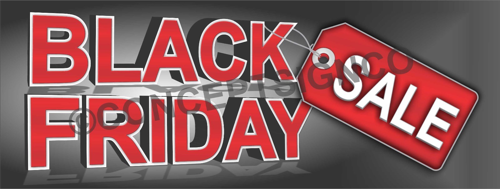 1.5’X4′ BLACK FRIDAY SALE BANNER Outdoor Sign Retail Store Sales Thanksgiving