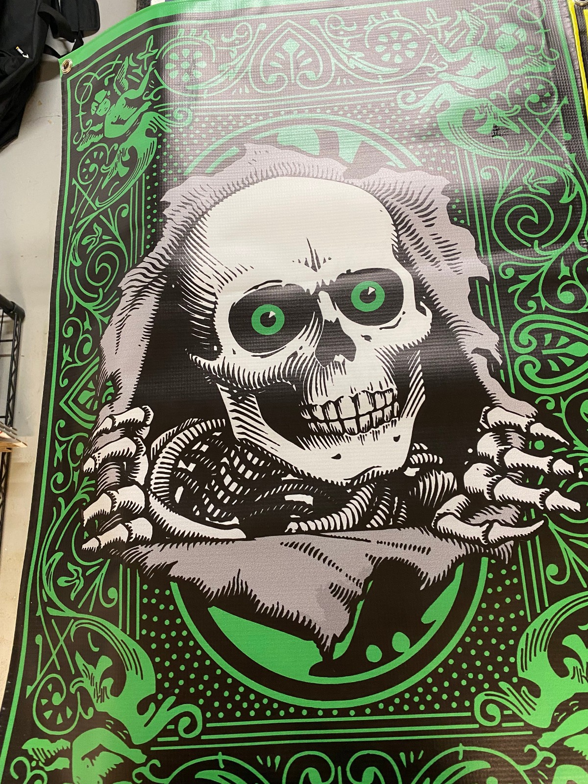 4 Skateboard/Horror movie banner bundle (2’x3′) heavy vinyl
