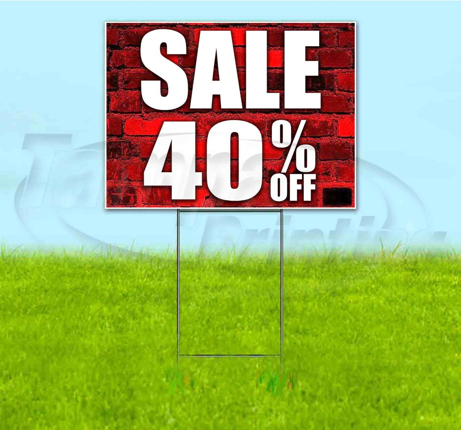 SALE 40% OFF 18×24 Yard Sign WITH STAKE Corrugated Bandit USA BUSINESS DEALS
