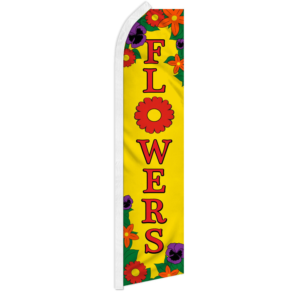 Flowers Swooper Feather Flutter Advertising Flag Florist Special