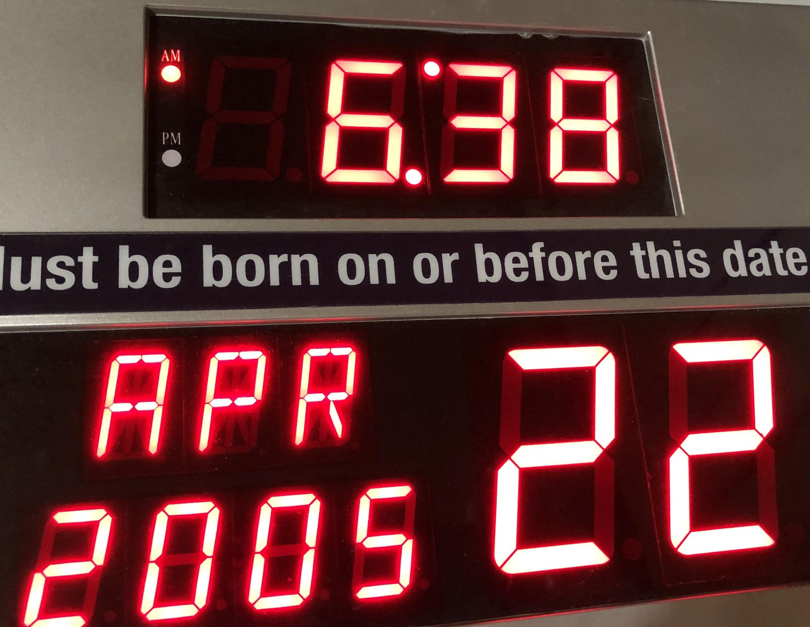 Budweiser Beer We ID Lighted Sign Clock Legal Drinking Age Calendar 2014 i.d.