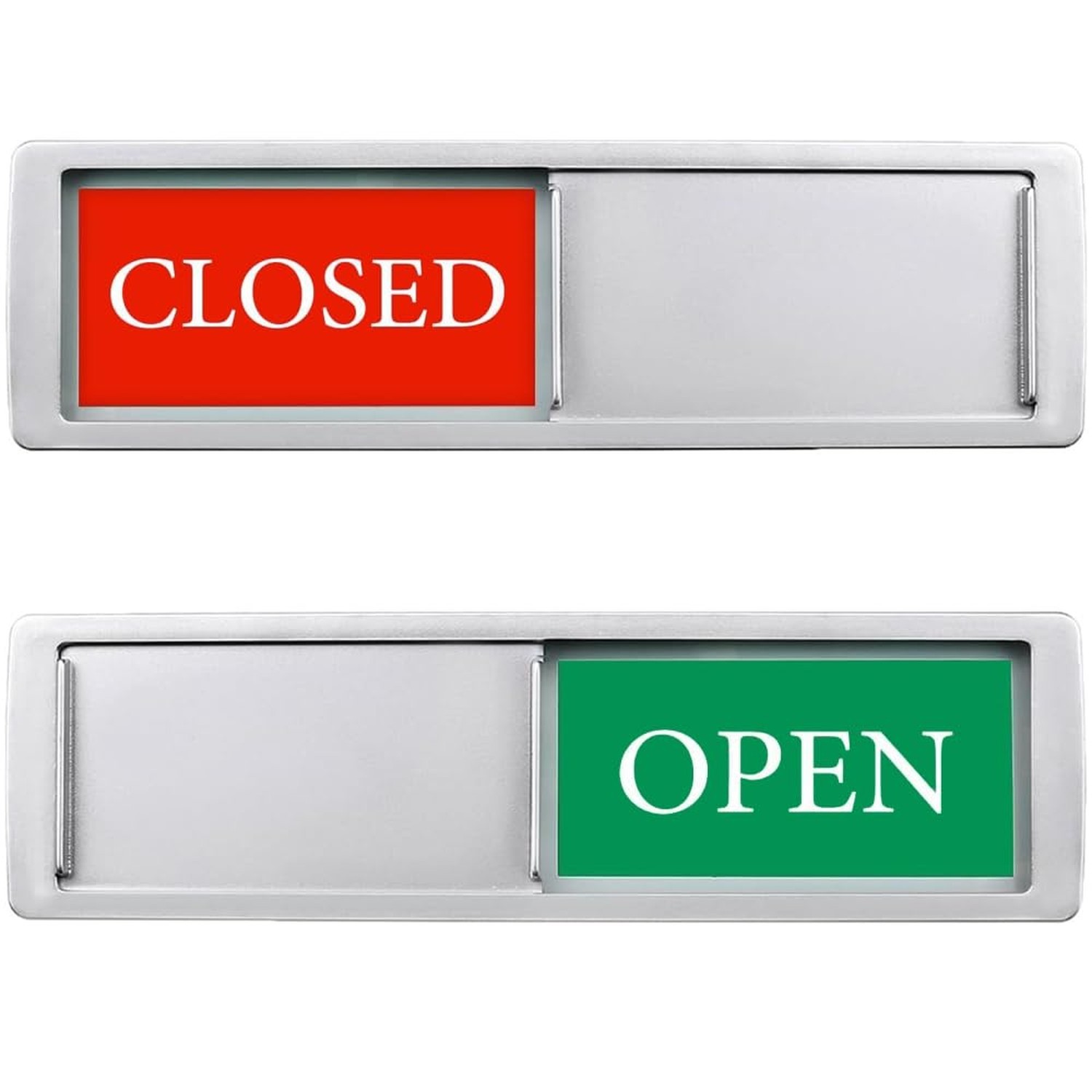 Open Closed Sign for Business Door, Open Signs privacy Slide Door Sign Indica…