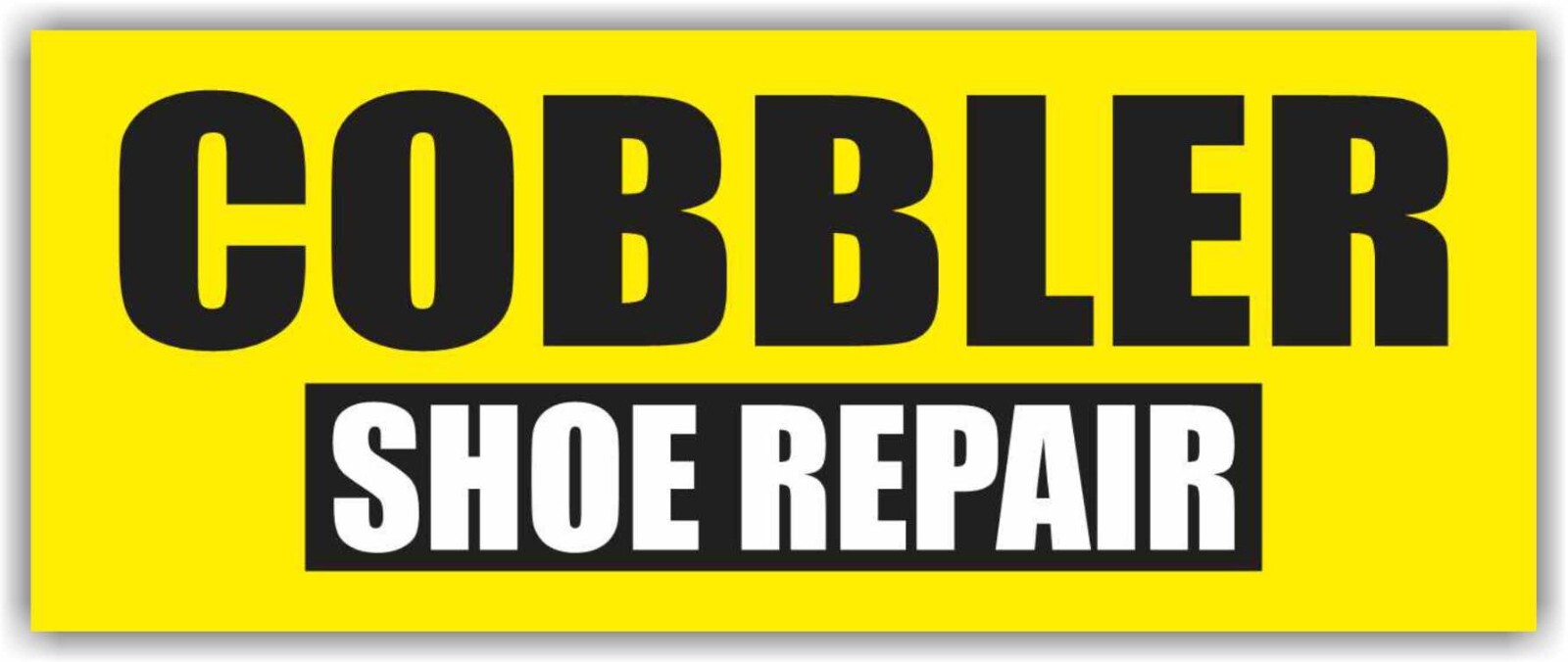 COBBLER SHOE REPAIR Advertising Banner Vinyl Mesh Sign Shoe Stores Shoemaker
