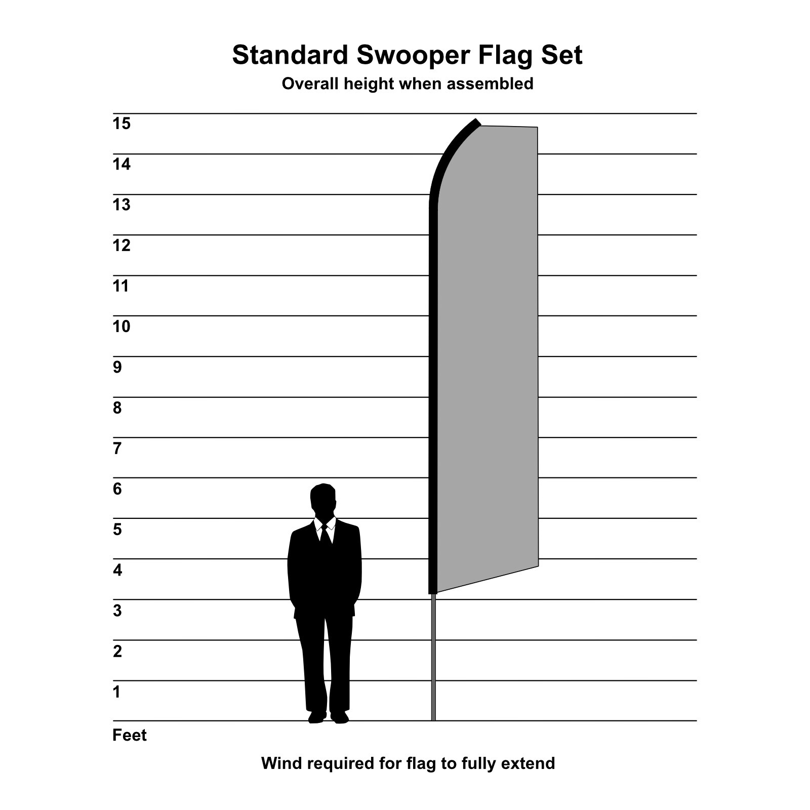 Preschool, Now Enrolling, Open – 3 Pack of Swooper Feather Flag Kits