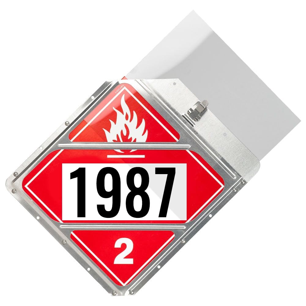 4 Pack Shield for Hazmat Placard Holder, 10.75” x 10.75” Clear Shields Made w…