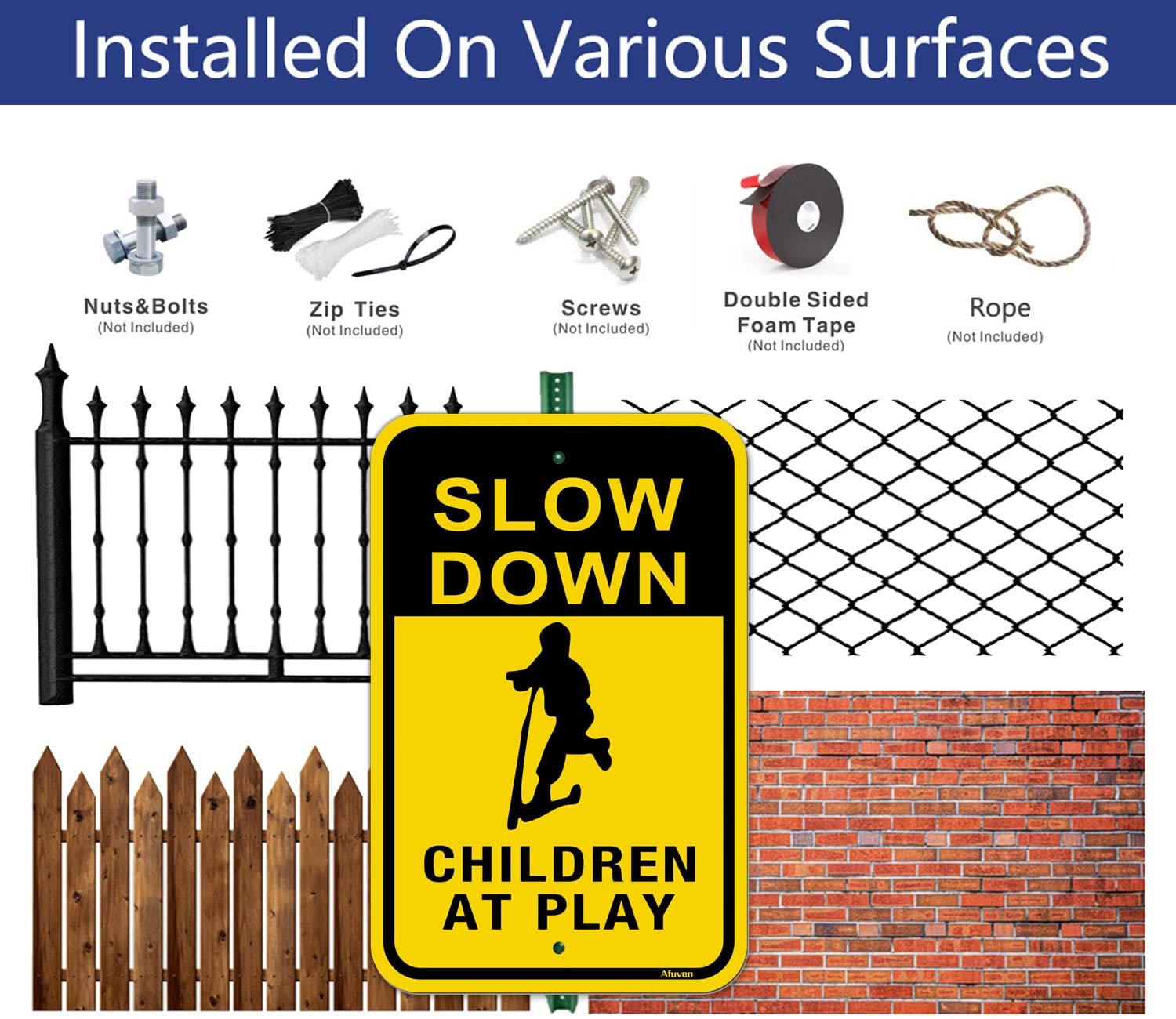 Slow Down Children at Play Signs Kids Playing Sign Reflective Metal Children …