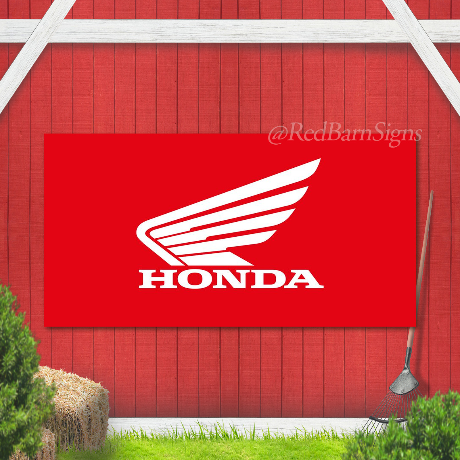 Honda Motorcycle Logo Flag Banner Mancave Garage Flag MX/SX
