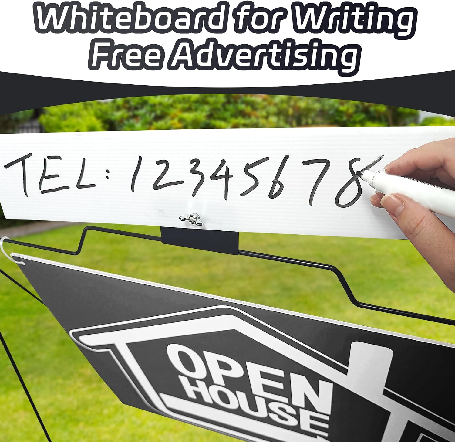 5 Pack Open House Signs for Real Estate – Real Estate Signs with 30“x28″ 5 A-Fra