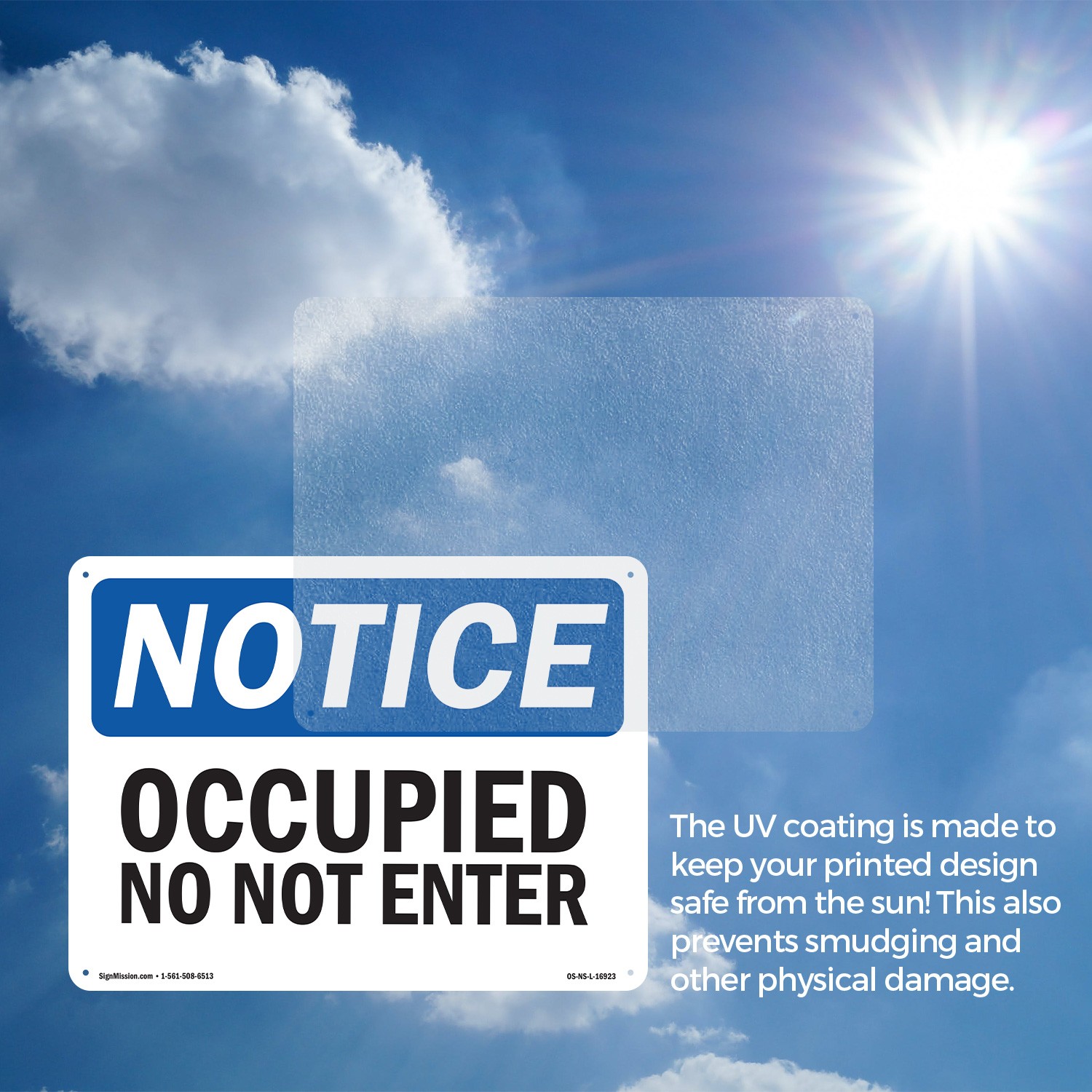Occupied Do Not Enter OSHA Notice Sign Metal, Plastic, Or Decal – 5 or 10 Pack