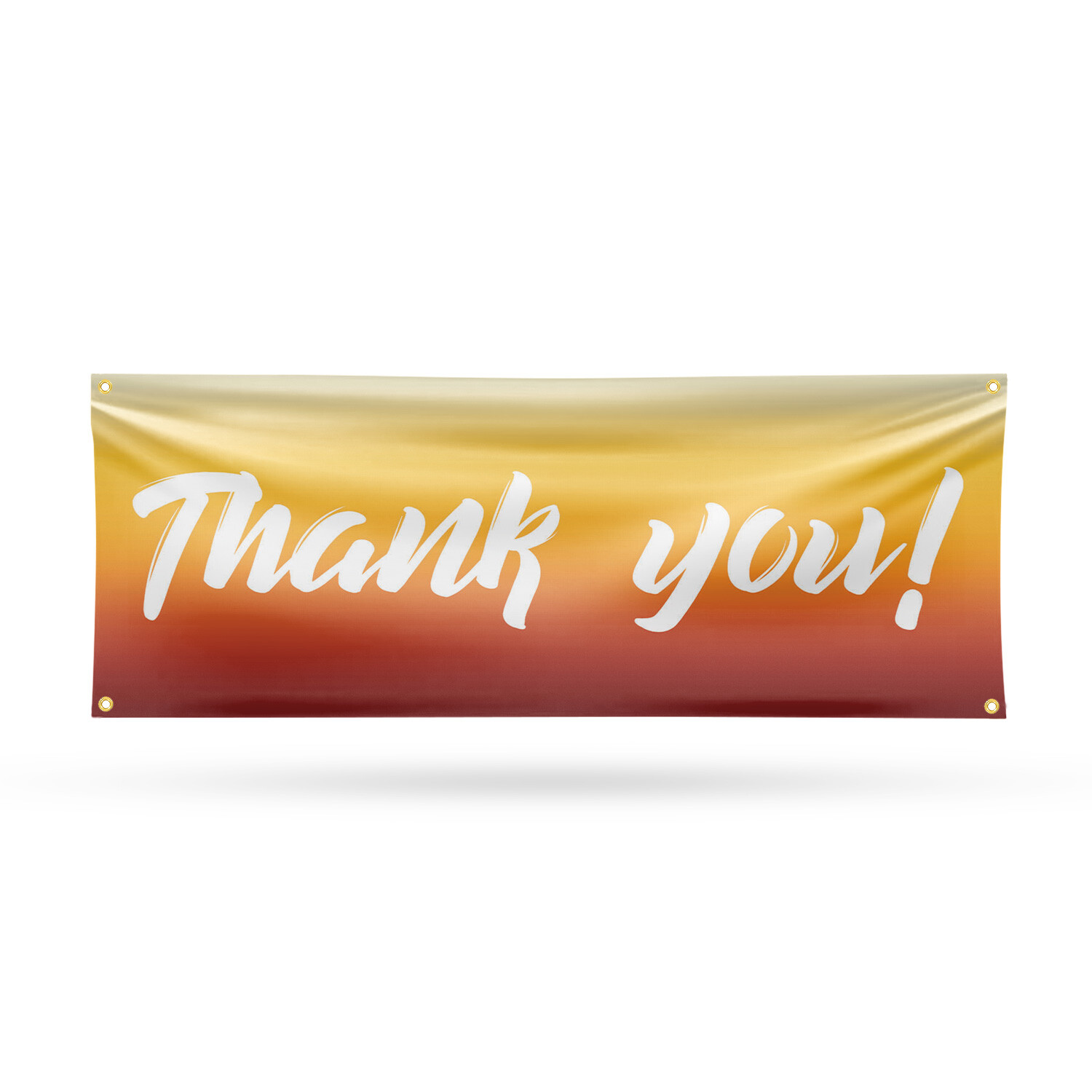 Thank You 13 oz Vinyl Banner Sign with Metal Grommets Heavy-Duty Single-Sided