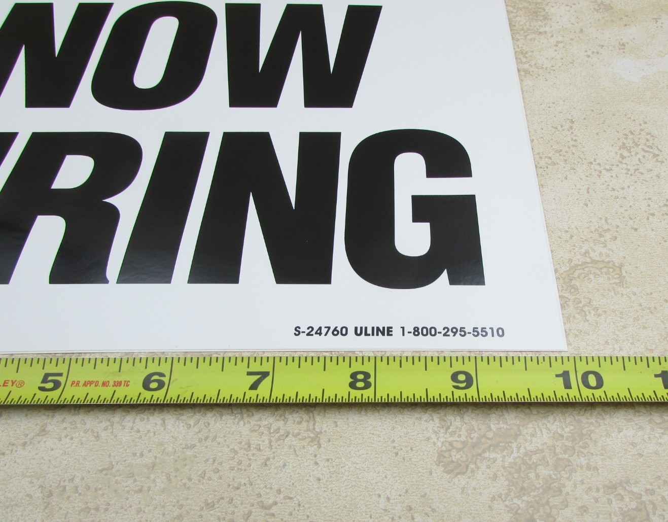 4 PACK “Now Hiring” Sign – 4 mil Flexible Vinyl, Adhesive-Back, 10″ X 7″