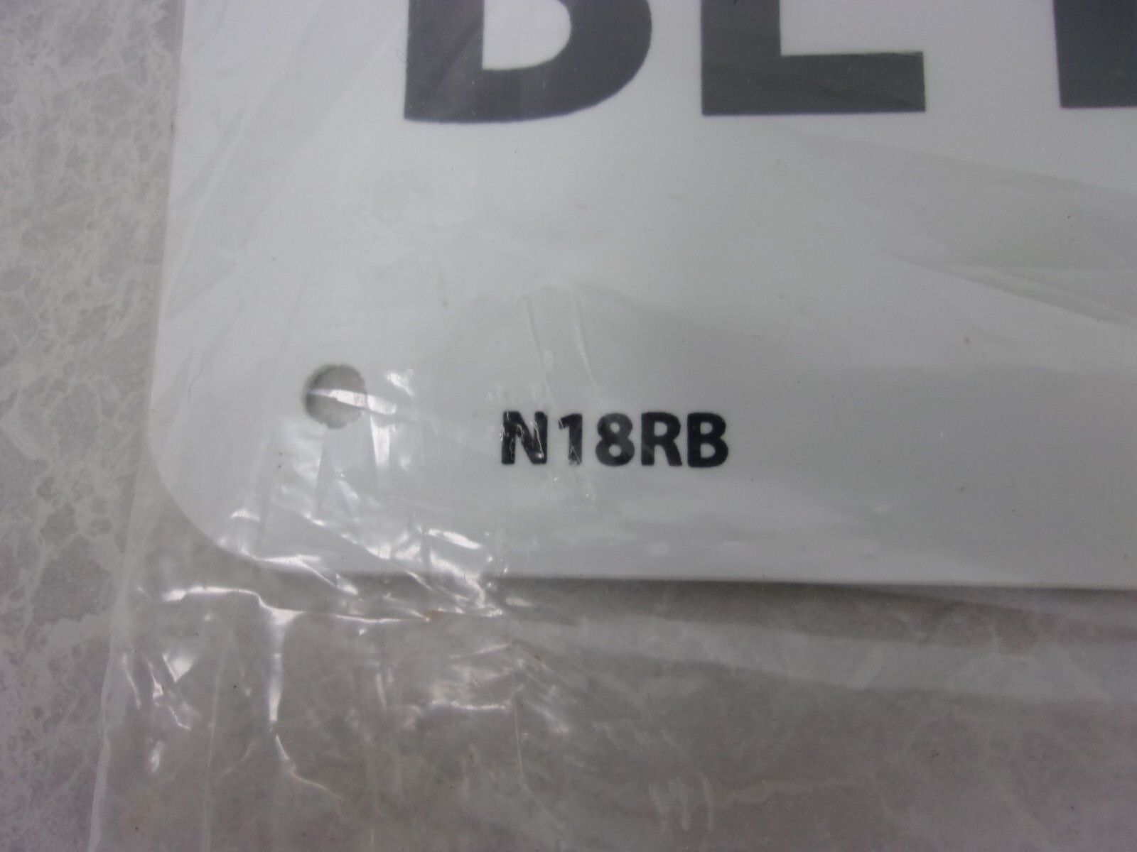 NMC N18RB 10 X 14 PLASTIC SIGN NOTICE SAFETY GLASSES REQUIRED, 0163B