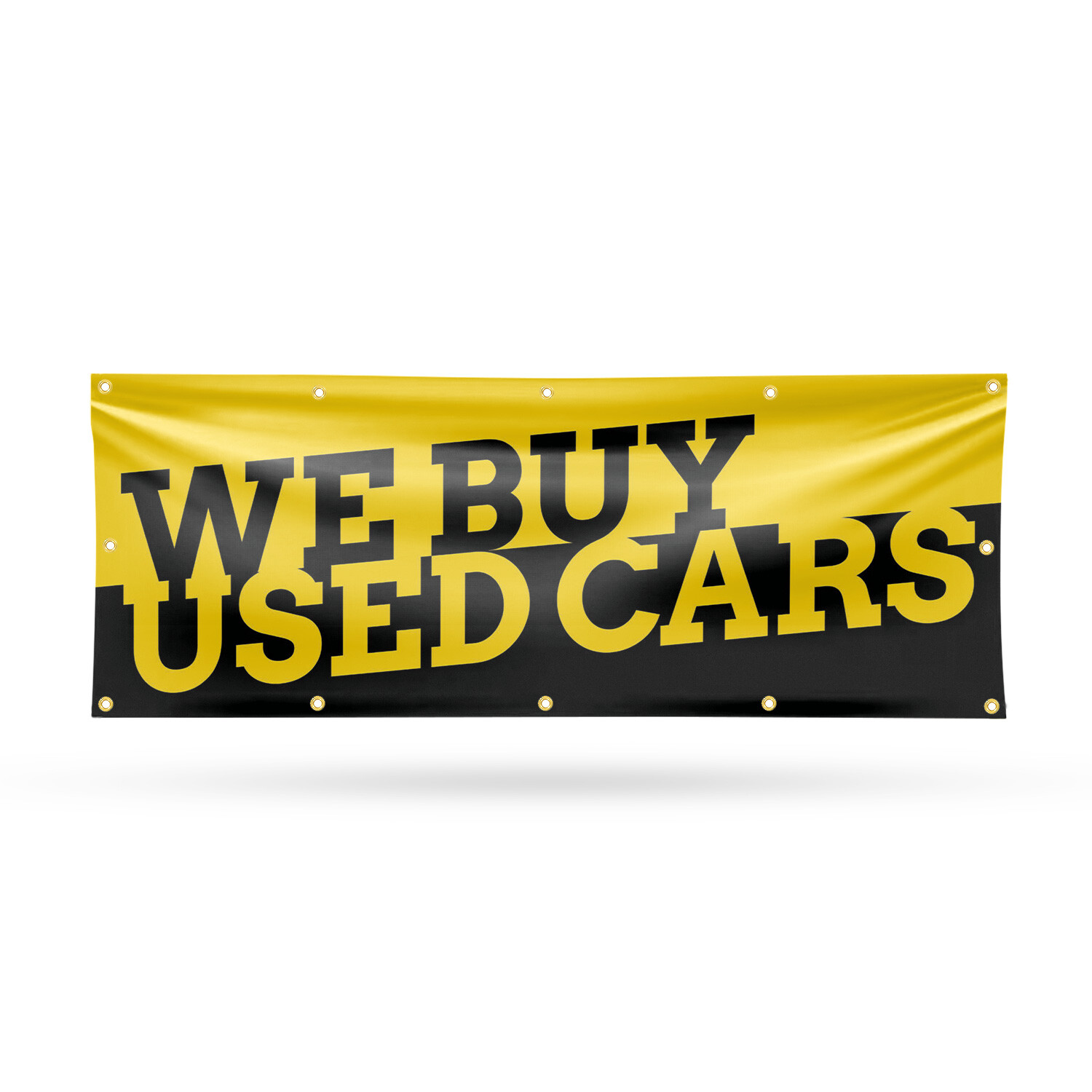 We Buy Used Cars Vinyl Banner Sign with Metal Grommets Heavy-Duty Single-Sided