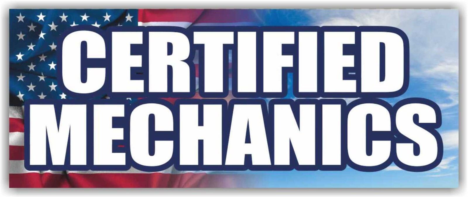 CERTIFIED MECHANICS Advertising Banner Vinyl Mesh Sign Master Worker Plumber Fix