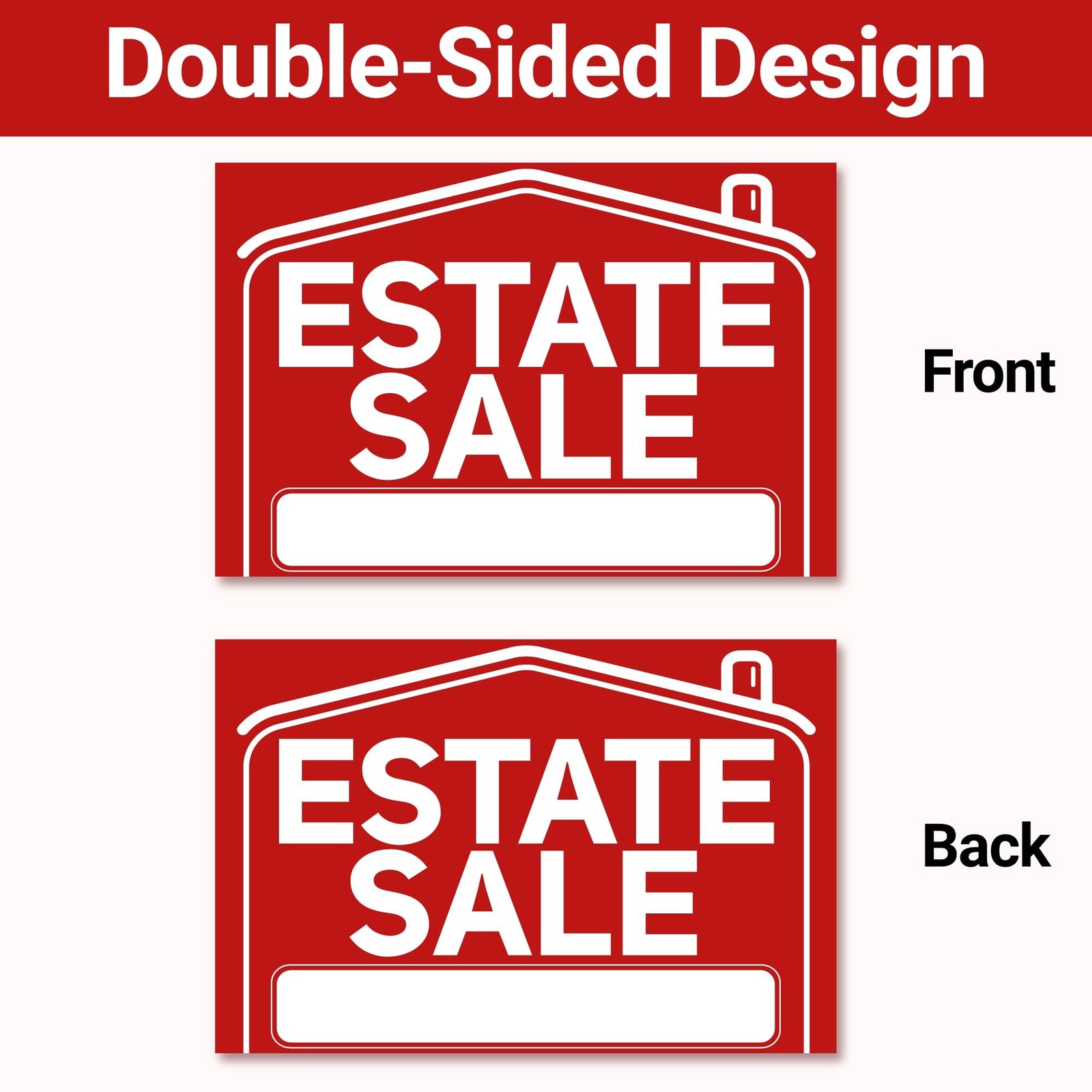 6 Pcs Estate Sale Signs with Stakes, Foldable Extra-Large Estate Sale Signs 2…