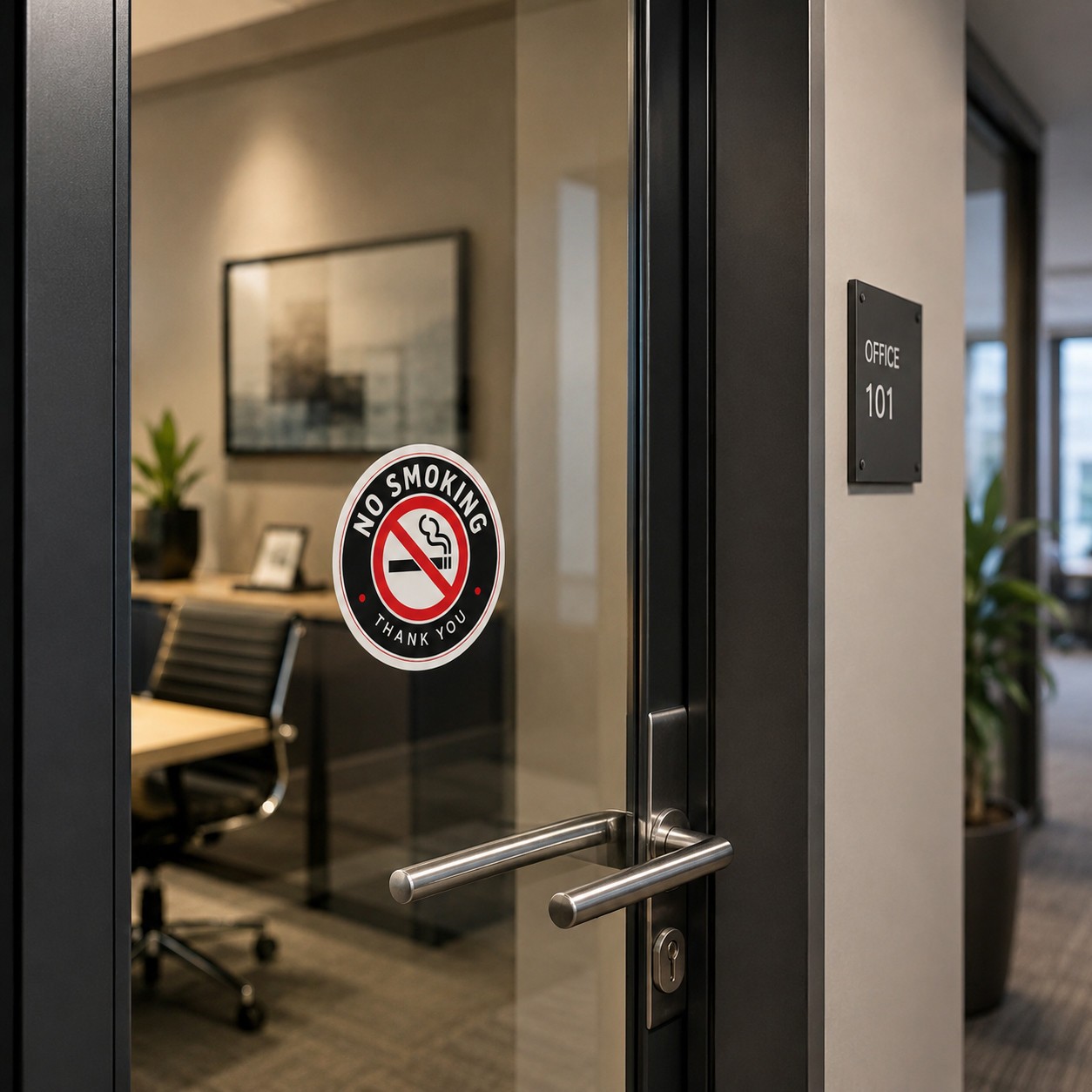 6 Pack No Smoking Sticker Vinyl Decal Business Window Door Car Store Bar Vehicle