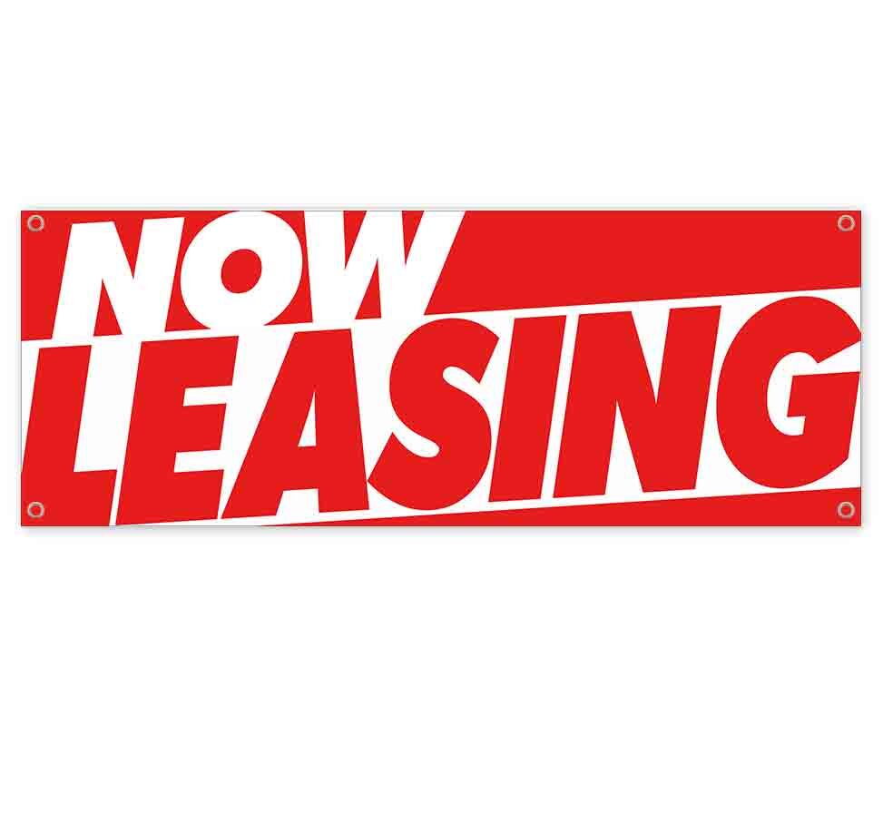 NOW LEASING CLEARANCE BANNER Advertising Vinyl Flag Sign INV
