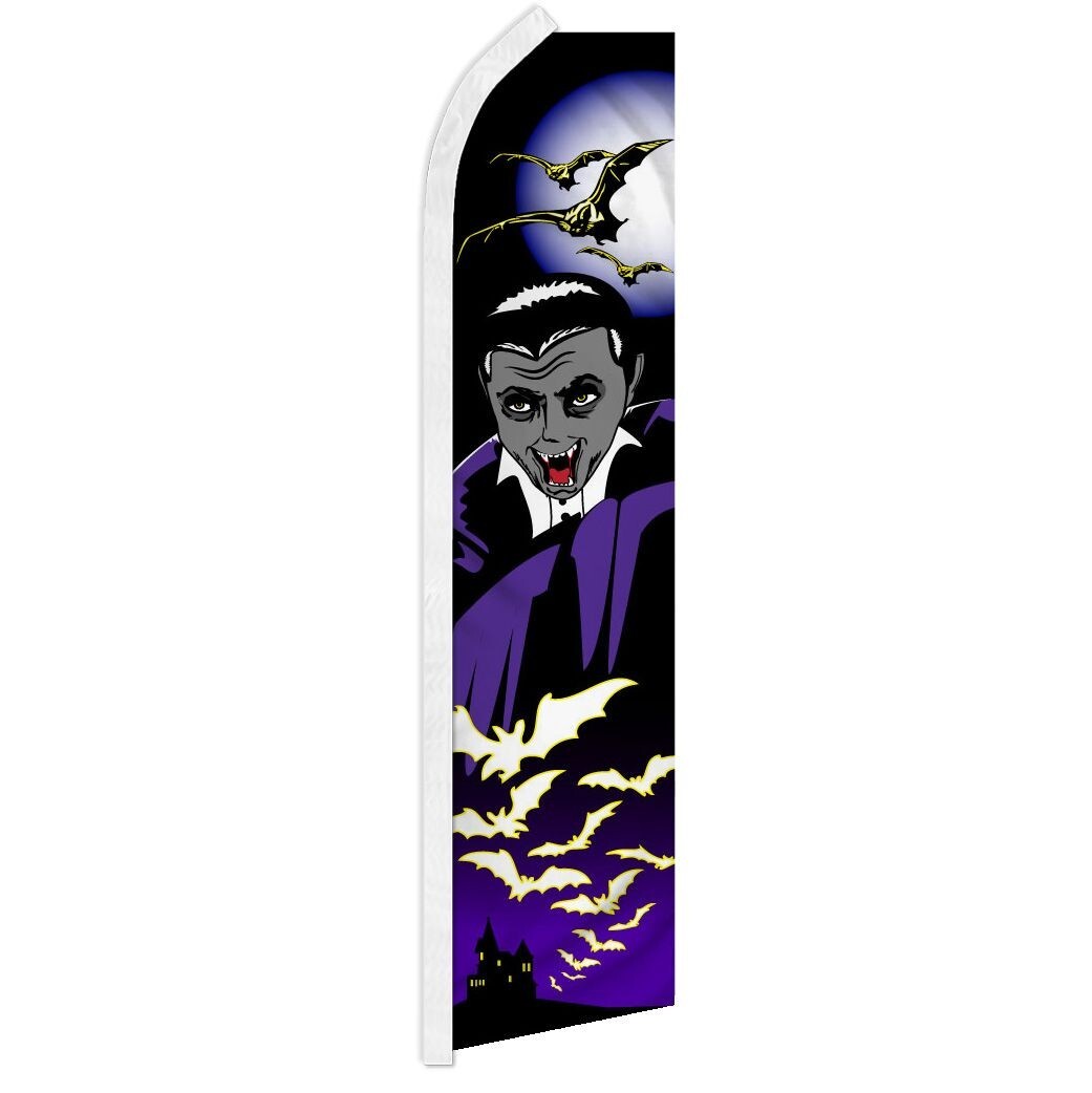 Halloween Vampire Swooper Advertising Flag -Ideal for Halloween Theme Park Decor