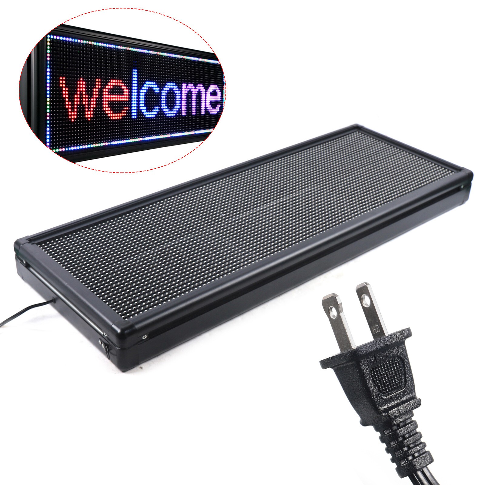 40″ x 15″ LED Digital DIY Programmable Scrolling Message Sign Advertising Board