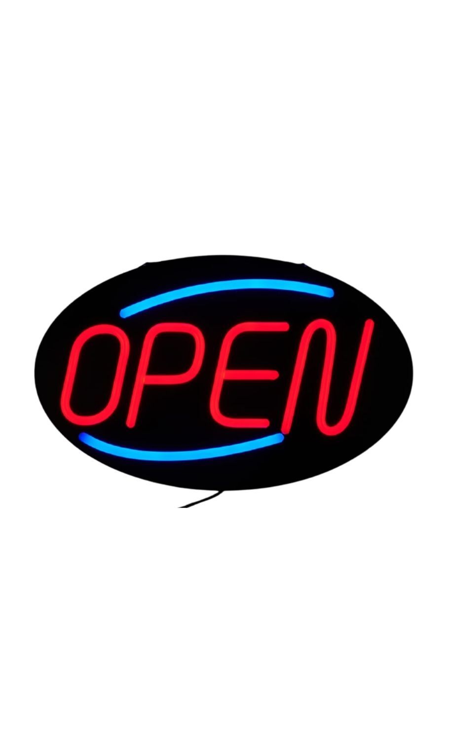 Oval LED Open Sign