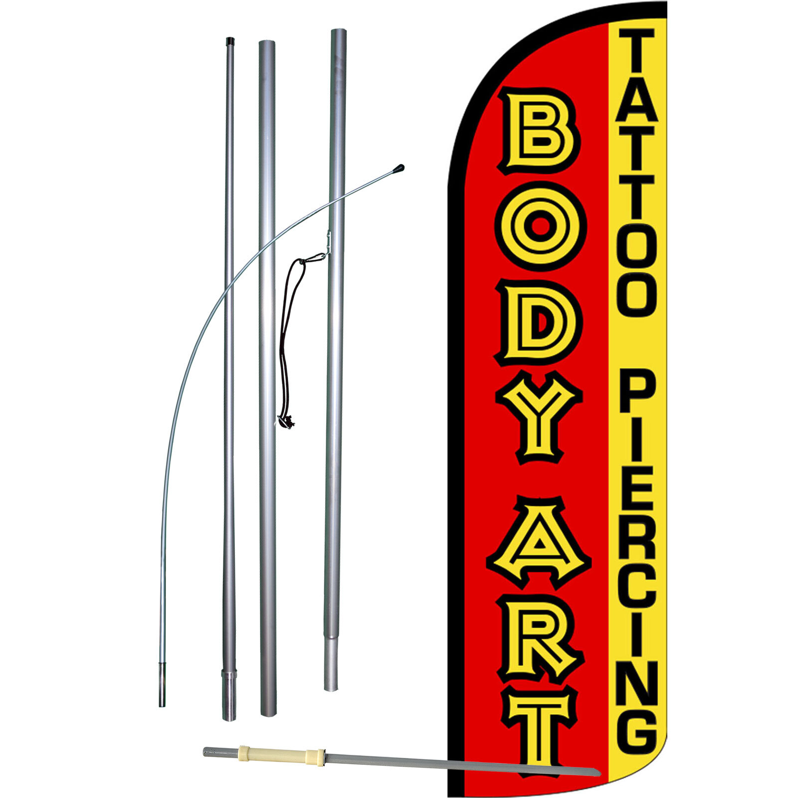 Body Art Swooper Flag Kit