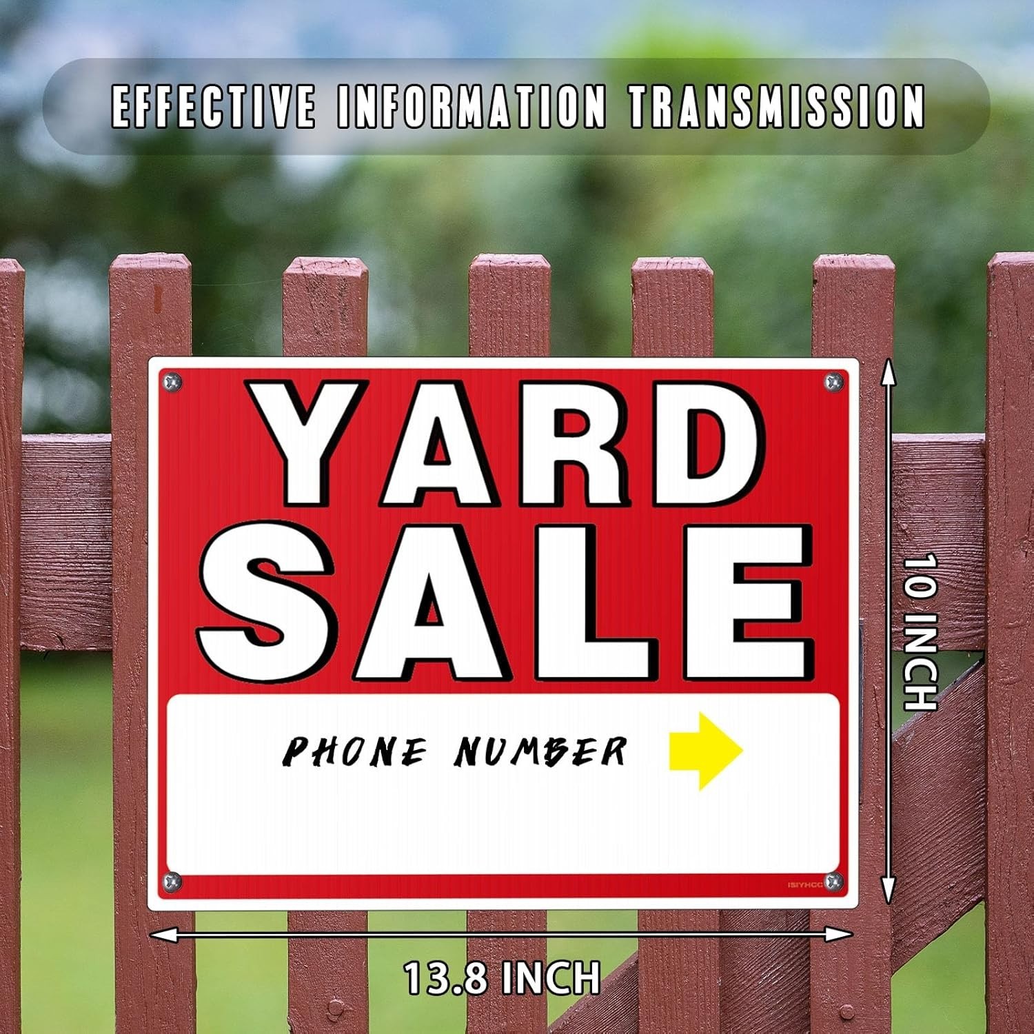 Eye-Catching 14-Piece Yard Sale Sign Set with Neon Stickers & Personalized Space