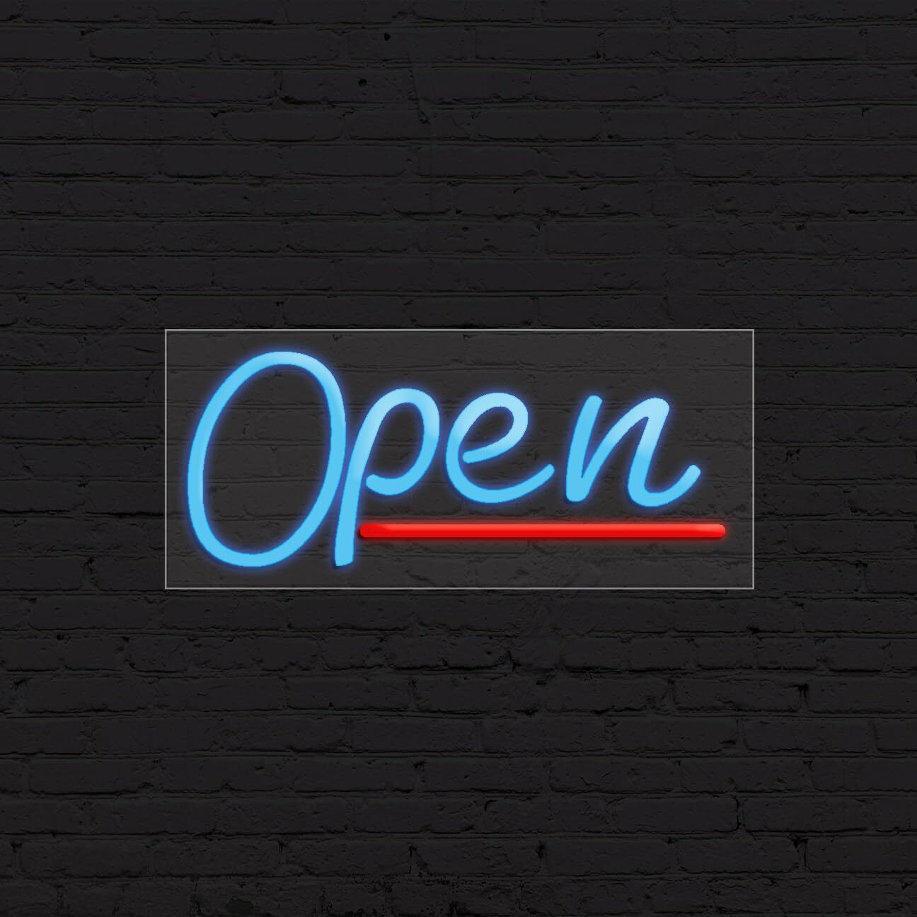 Open Sign for Business Displays | LED Flex Neon | 32″W x 13″H x 1″D