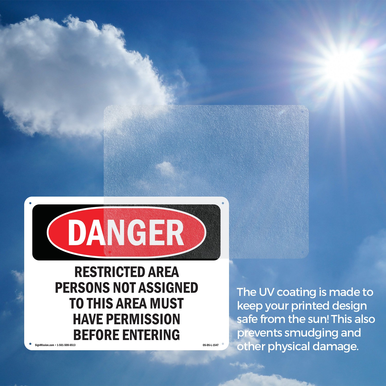 Restricted Area Persons Not Assigned OSHA Danger Sign Or Decal – 5 or 10 Pack