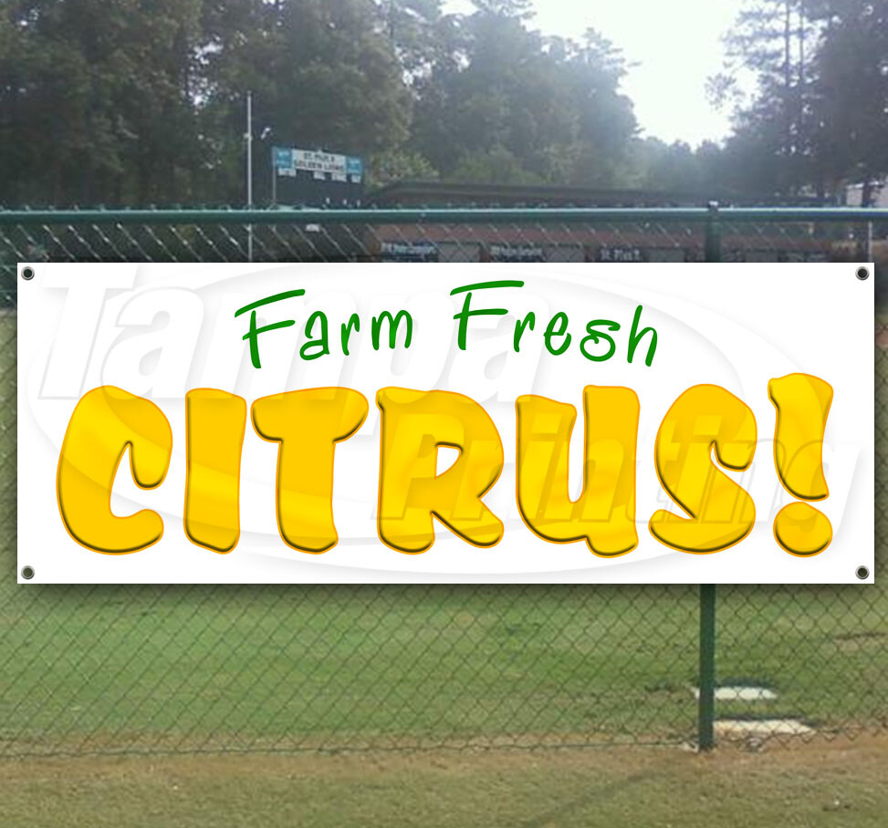 FRESH CITRUS CLEARANCE BANNER Advertising Vinyl Flag Sign INV