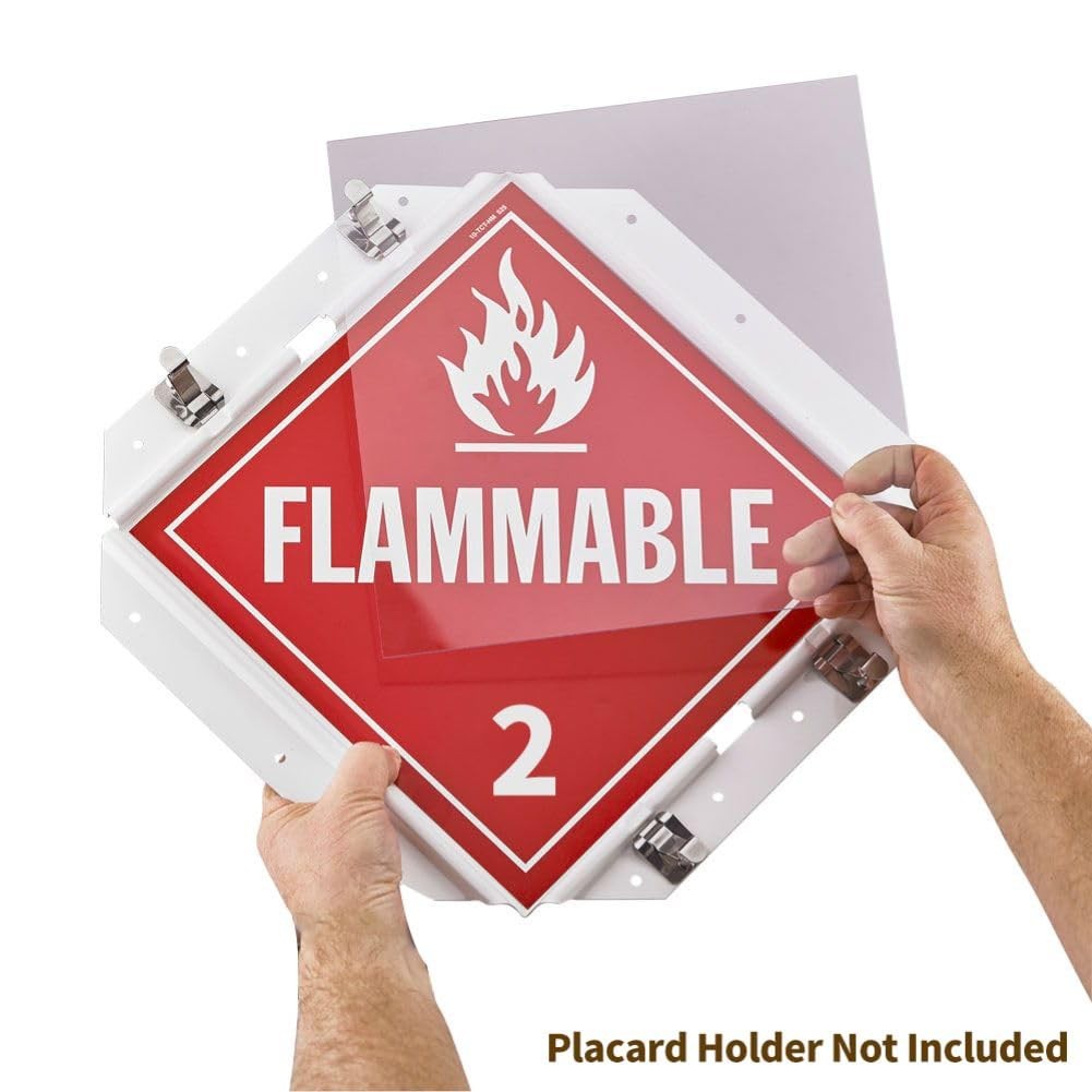 4 Pack Shield for Hazmat Placard Holder, 10.75â€ x 10.75â€ Clear Shields Ma…
