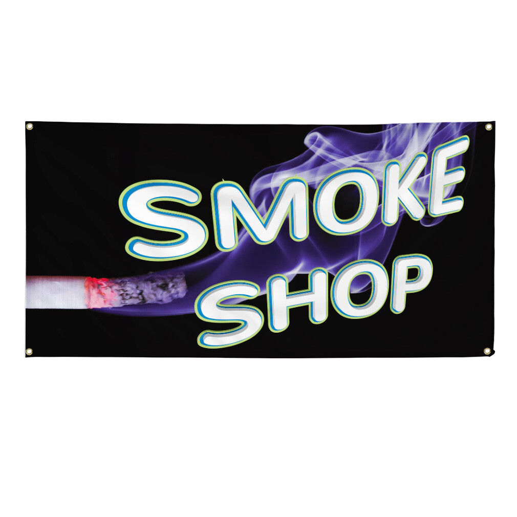 Vinyl Banner Multiple Sizes Smoke Shop Outdoor Advertising Printing F Business