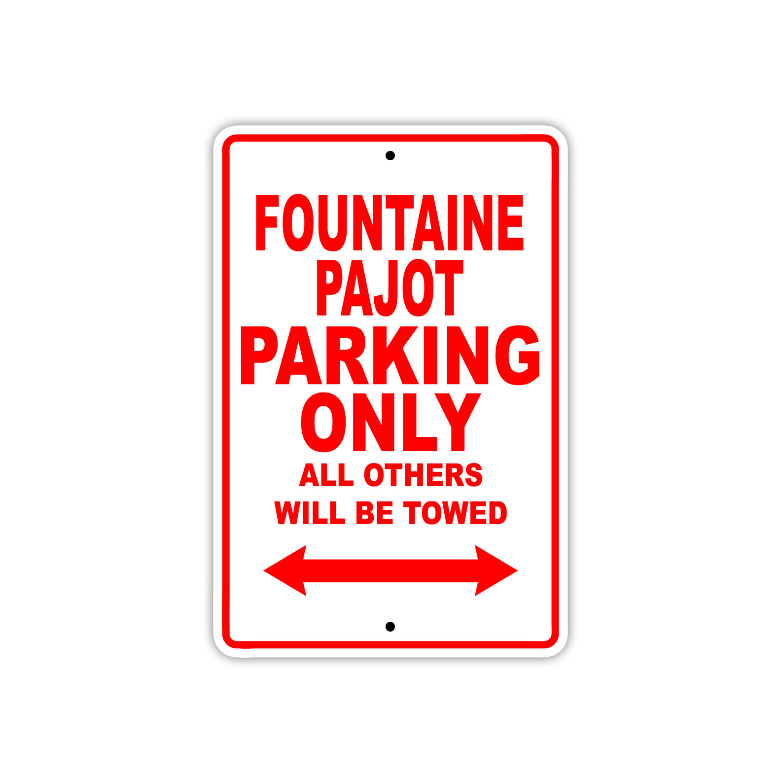 Fountaine Pajot Parking Only Boat Ship Yacht Marina Lake Dock Aluminum Tin Sign