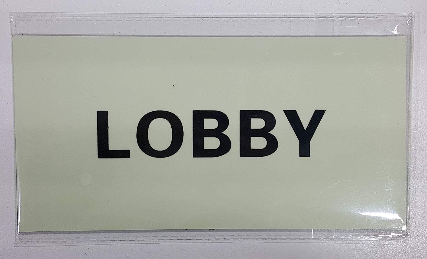 Lobby Sign HEAVY DUTY / GLOW IN THE DARK “LOBBY” SIGN HEAVY DUTY ..-REF24-1027