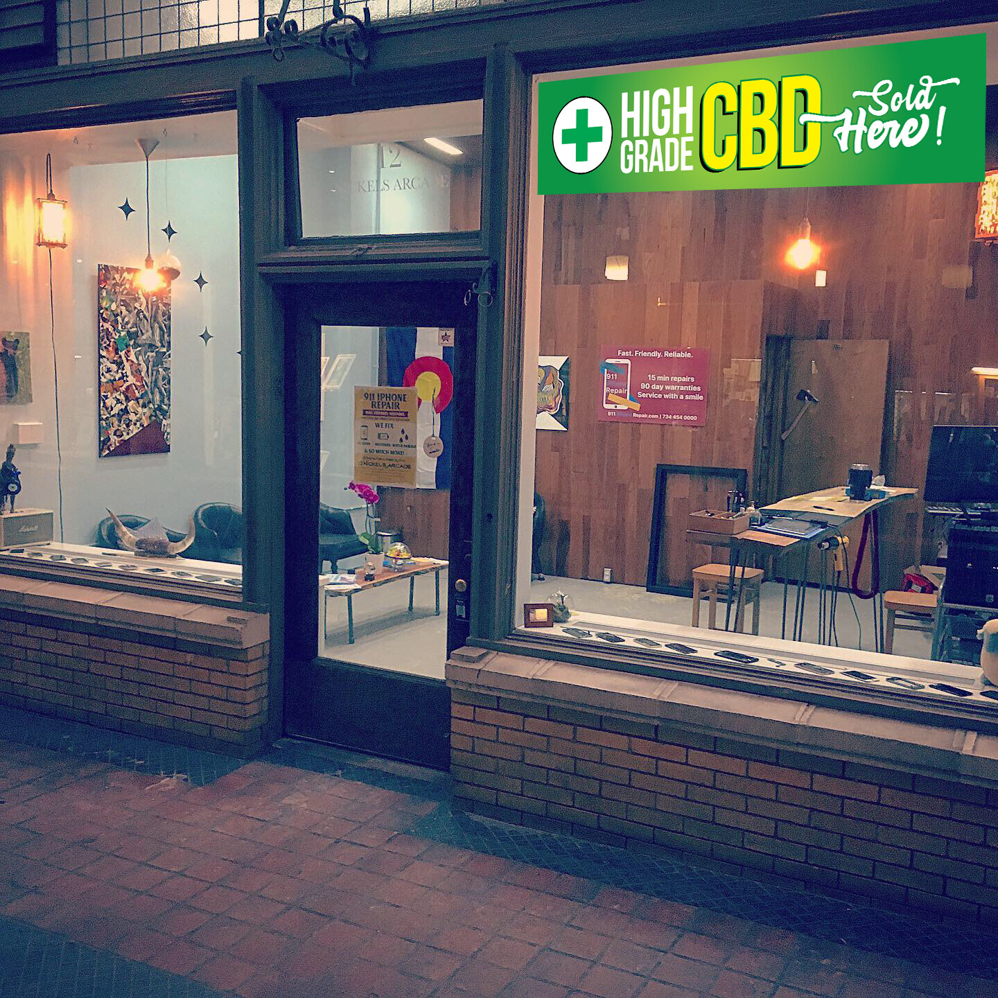 CBD Banner – Outdoor Vinyl Sign Flag Retail Health Natural Store Shop Market